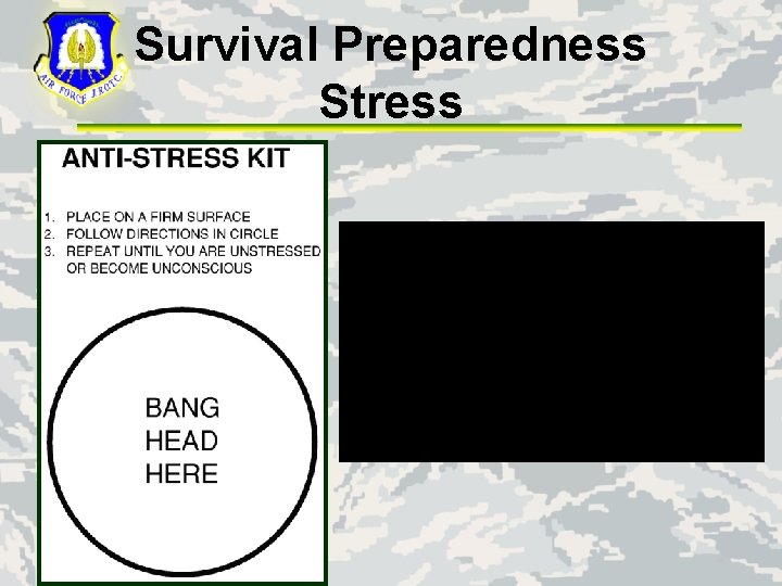 Survival Preparedness Stress 