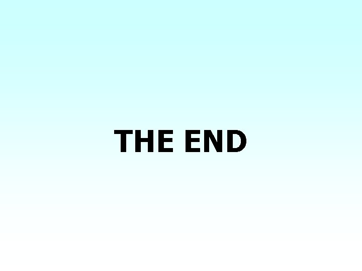 THE END 