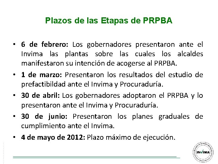 Plazos de las Etapas de PRPBA • 6 de febrero: Los gobernadores presentaron ante Plazos de las Etapas de PRPBA • 6 de febrero: Los gobernadores presentaron ante