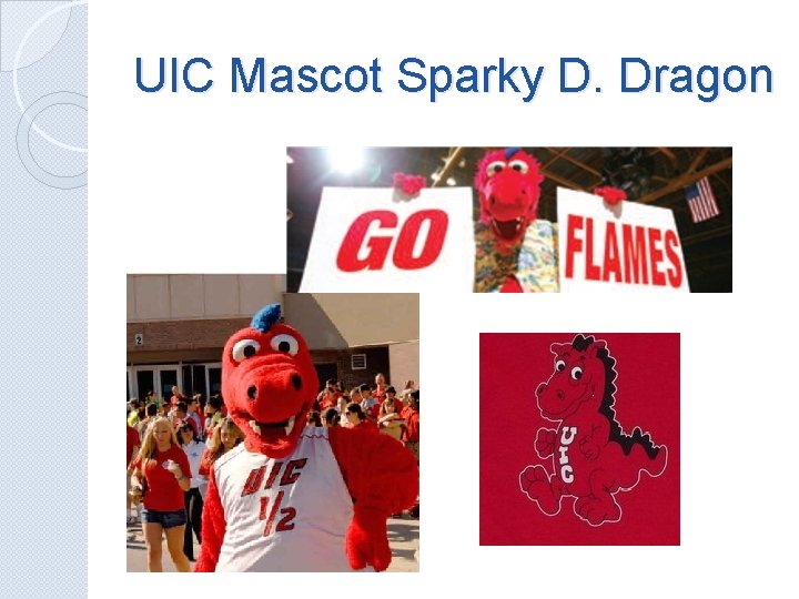 UIC Mascot Sparky D. Dragon 