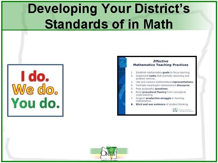Developing Your District’s Standards of in Math 