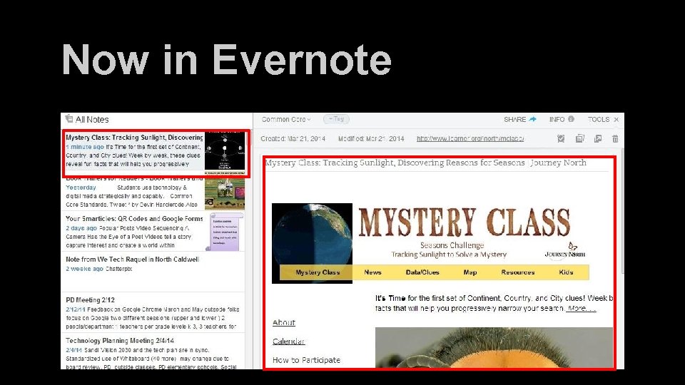 Now in Evernote 