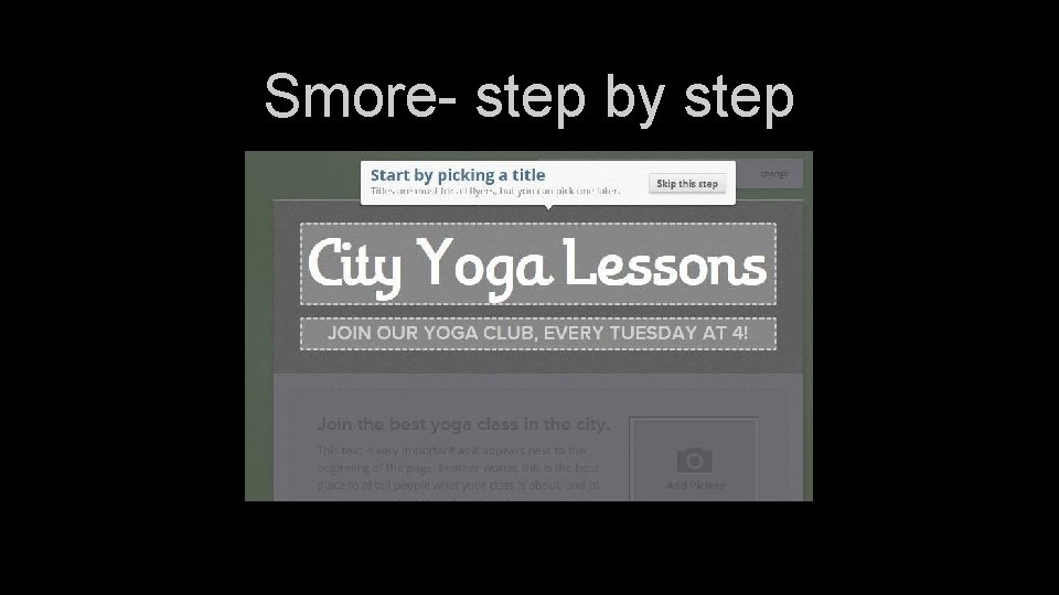 Smore- step by step 