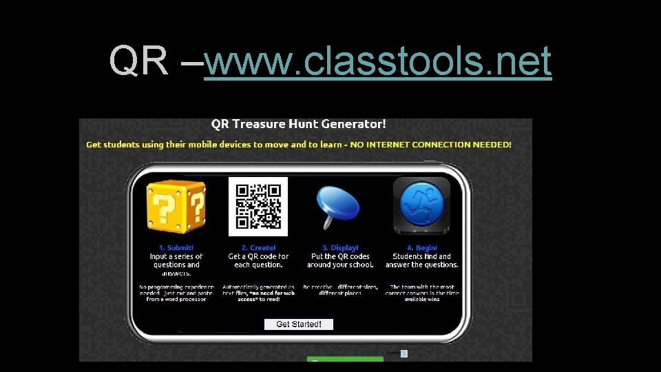 QR –www. classtools. net 