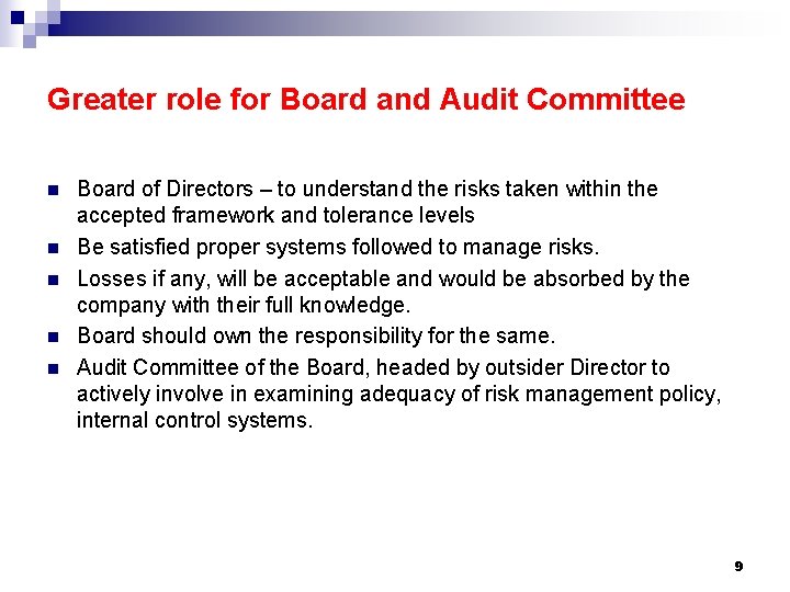 Risk Management An Essential Tool In Corporate Governance