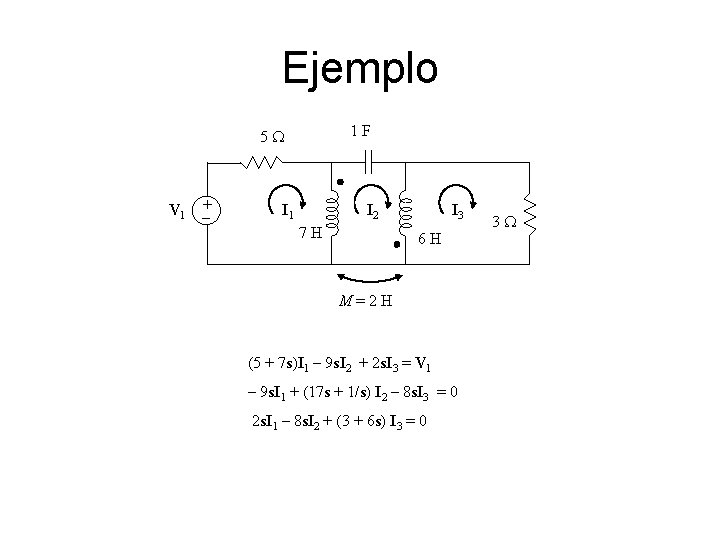 Ejemplo 1 F 5 W V 1 _+ I 1 I 2 7 H