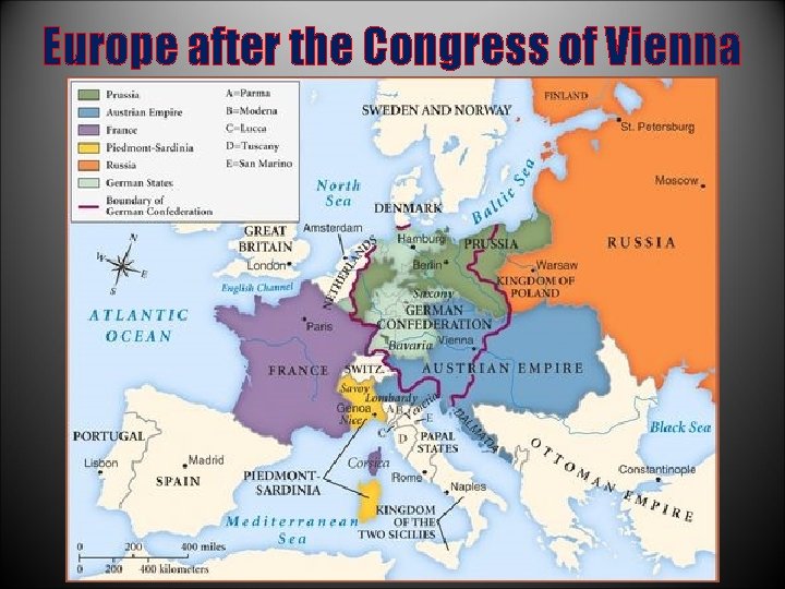 Europe after the Congress of Vienna 