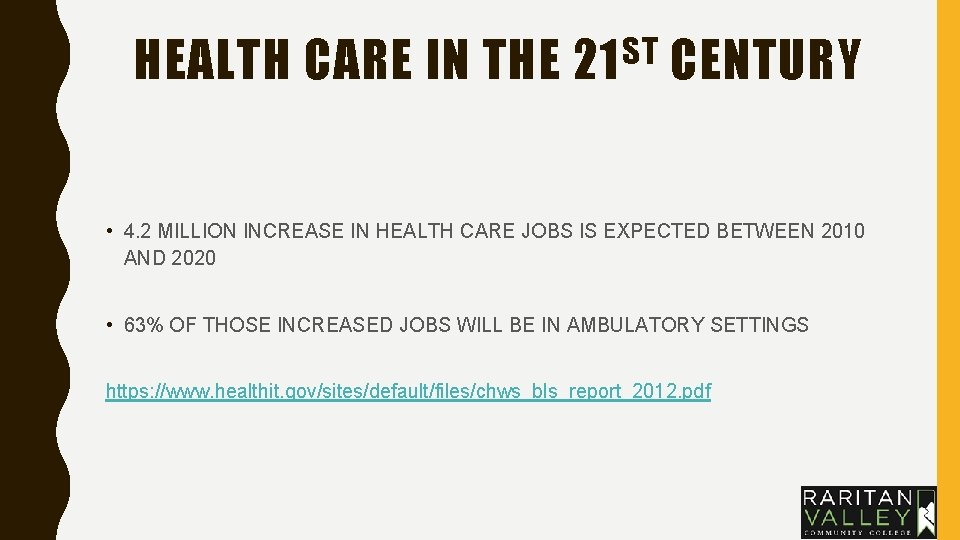 HEALTH CARE IN THE ST 21 CENTURY • 4. 2 MILLION INCREASE IN HEALTH HEALTH CARE IN THE ST 21 CENTURY • 4. 2 MILLION INCREASE IN HEALTH