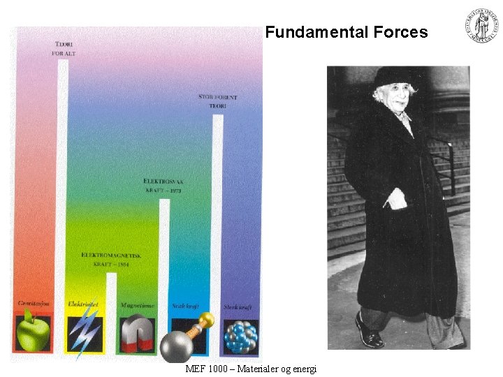 Fundamental Forces MEF 1000 – Materialer og energi Fundamental Forces MEF 1000 – Materialer og energi