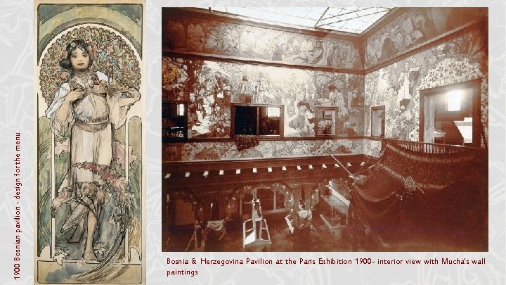 1900 Bosnian pavilion - design for the menu Bosnia & Herzegovina Pavilion at the 1900 Bosnian pavilion - design for the menu Bosnia & Herzegovina Pavilion at the