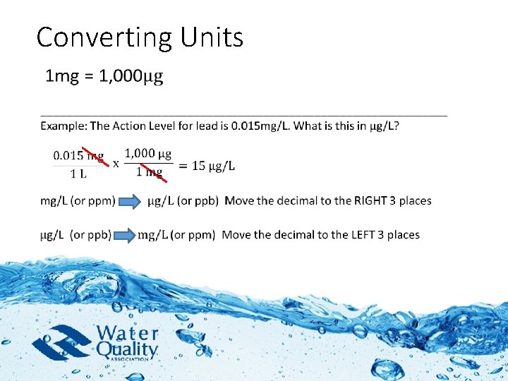 Converting Units • 