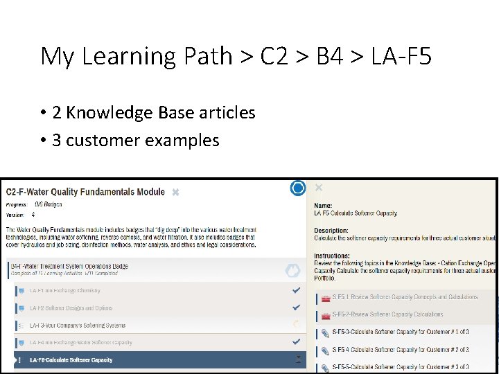 My Learning Path > C 2 > B 4 > LA-F 5 • 2