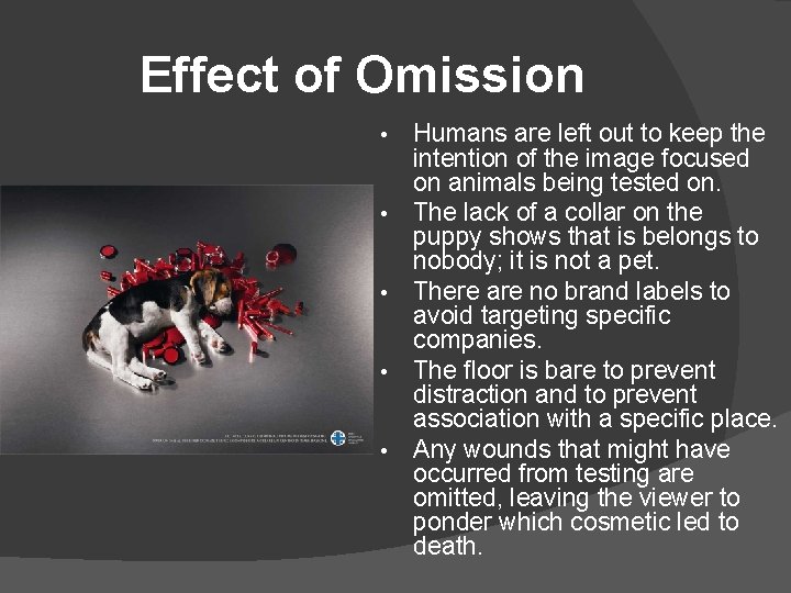 Effect of Omission • • • Humans are left out to keep the intention Effect of Omission • • • Humans are left out to keep the intention