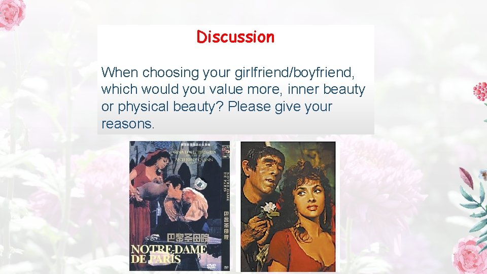 Discussion When choosing your girlfriend/boyfriend, which would you value more, inner beauty or physical