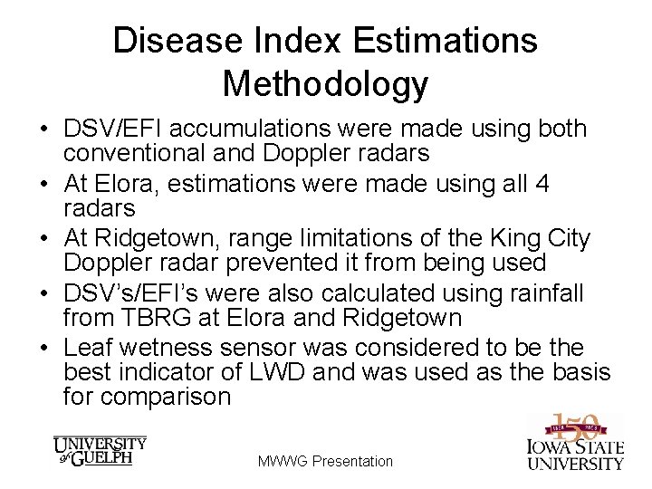 Disease Index Estimations Methodology • DSV/EFI accumulations were made using both conventional and Doppler Disease Index Estimations Methodology • DSV/EFI accumulations were made using both conventional and Doppler