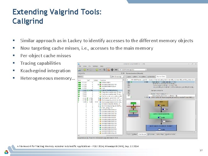 Extending Valgrind Tools: Callgrind § § § Similar approach as in Lackey to identify Extending Valgrind Tools: Callgrind § § § Similar approach as in Lackey to identify
