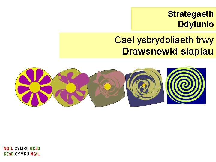 Strategaeth Ddylunio Cael ysbrydoliaeth trwy Drawsnewid siapiau 