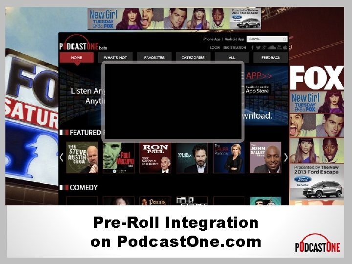 Pre-Roll Integration on Podcast. One. com 