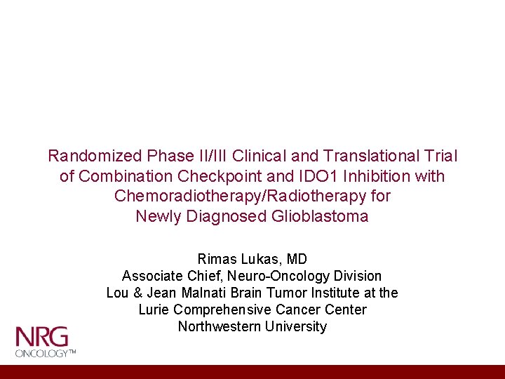 Randomized Phase II/III Clinical and Translational Trial of Combination Checkpoint and IDO 1 Inhibition