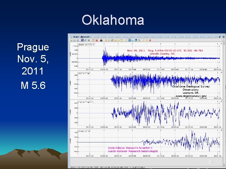 Oklahoma Prague Nov. 5, 2011 M 5. 6 25 
