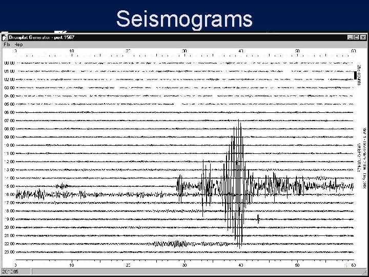 Seismograms 5 