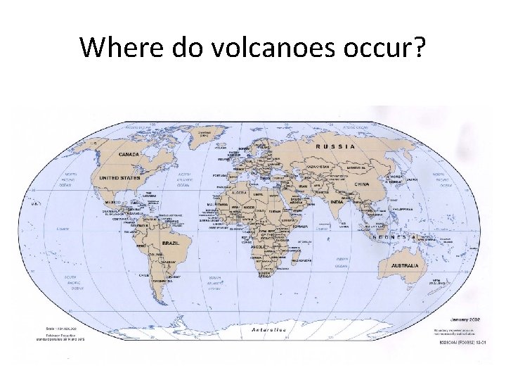 Where do volcanoes occur? 