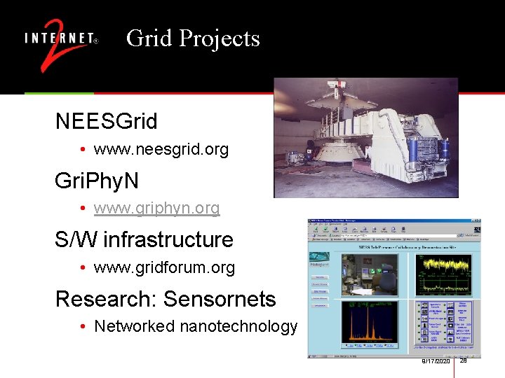 Grid Projects NEESGrid • www. neesgrid. org Gri. Phy. N • www. griphyn. org