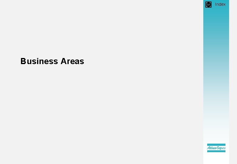  • Index Business Areas 