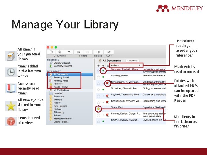 Manage Your Library All items in your personal library Items added in the last