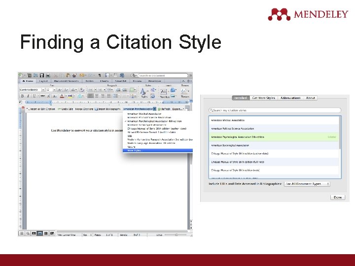 Finding a Citation Style 