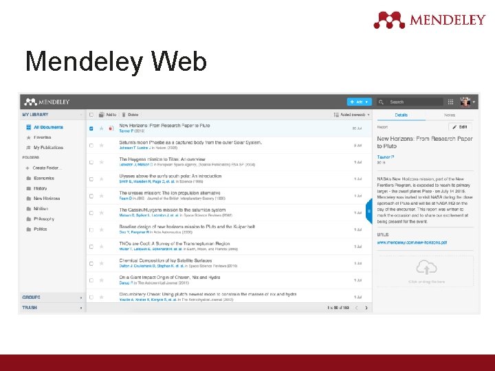 Mendeley Web 