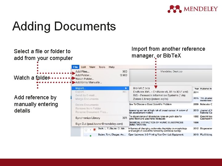 Adding Documents Select a file or folder to add from your computer Watch a