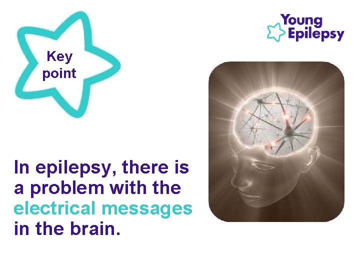 Key point In epilepsy, there is a problem with the electrical messages in the Key point In epilepsy, there is a problem with the electrical messages in the