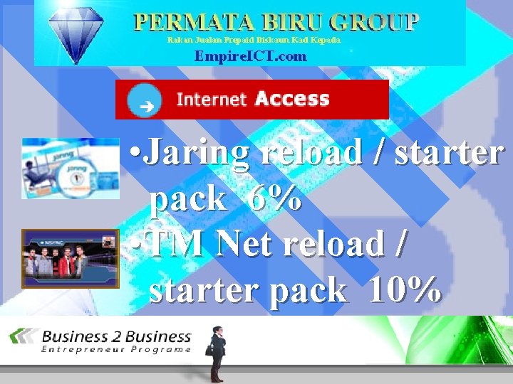  • Jaring reload / starter pack 6% • TM Net reload / starter
