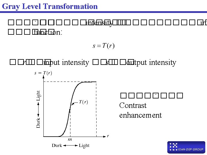 Chapter 3 Image Enhancement in the Spatial Domain