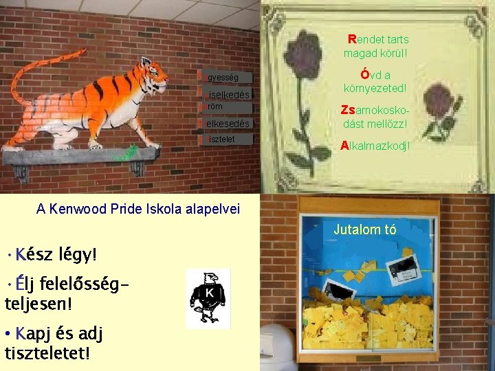 Rendet tarts magad körül! ügyesség viselkedés Óvd a környezeted! öröm Zsarnokosko- lelkesedés dást mellőzz!