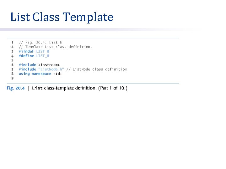 List Class Template 