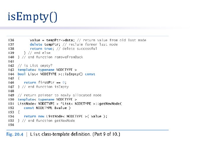 is. Empty() 