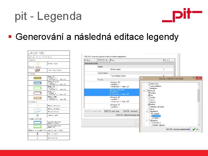 pit - Legenda § Generování a následná editace legendy www. pit. de 