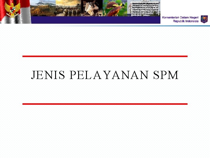 JENIS PELAYANAN SPM JENIS PELAYANAN SPM