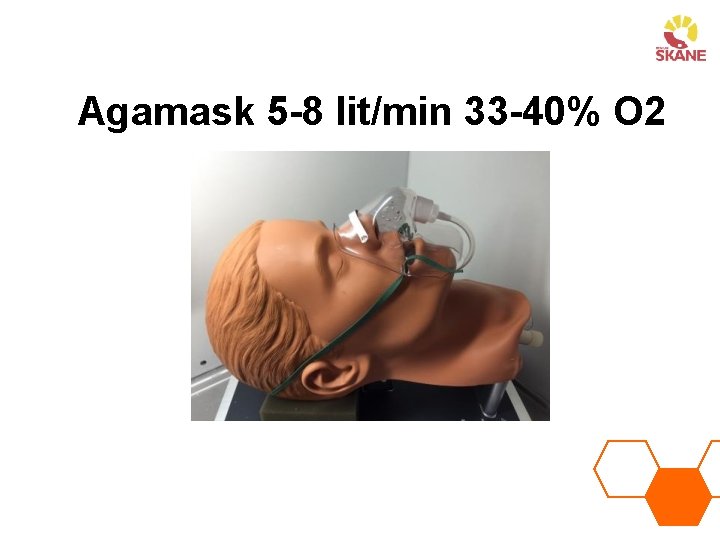 Agamask 5 -8 lit/min 33 -40% O 2 