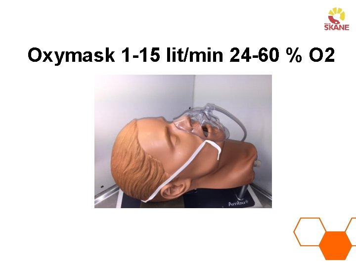 Oxymask 1 -15 lit/min 24 -60 % O 2 