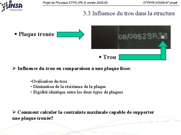 Projet de Physique STPI 2 (P 6 -3) année 2008 -09 STPI/P 6 -3/2009