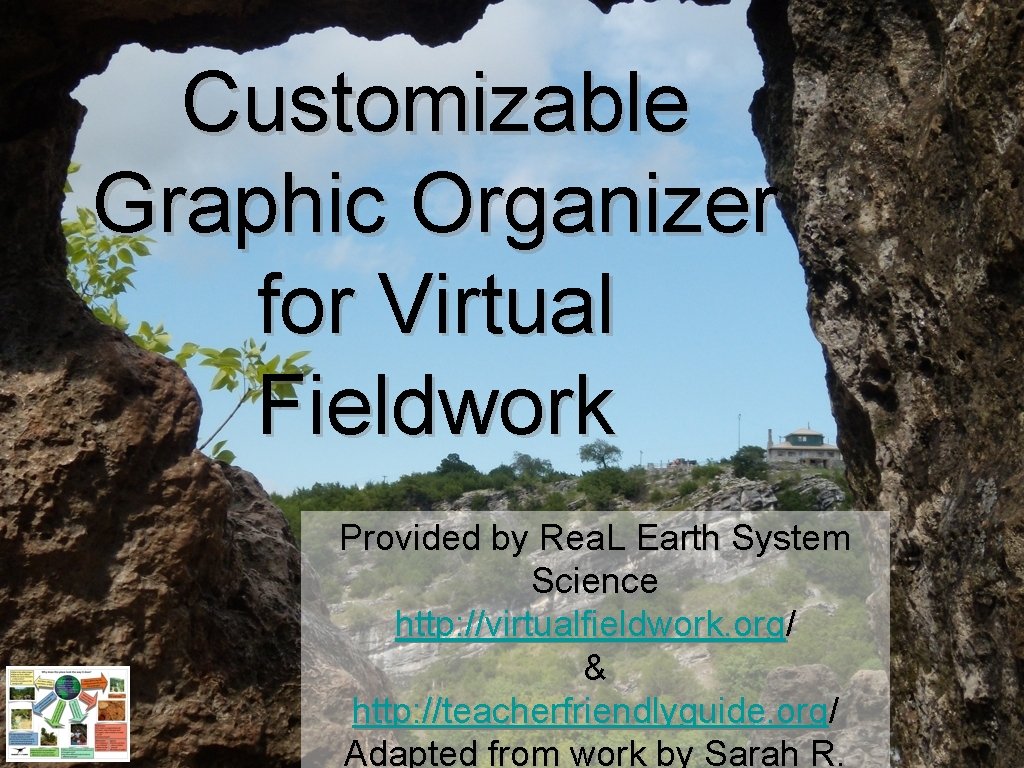 Customizable Graphic Organizer for Virtual Fieldwork Provided by Rea. L Earth System Science http: