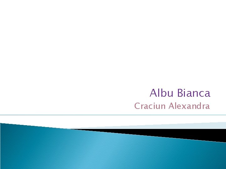 Albu Bianca Craciun Alexandra 