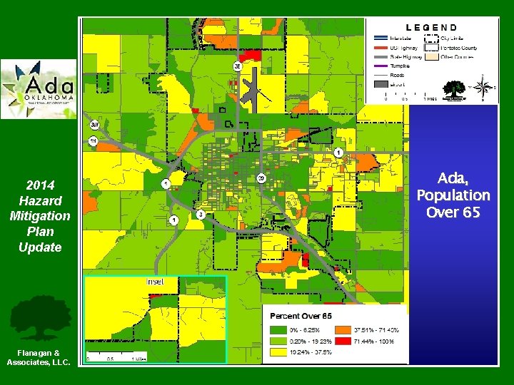 2014 Hazard Mitigation Plan Update Flanagan & Associates, LLC. Ada, Population Over 65 