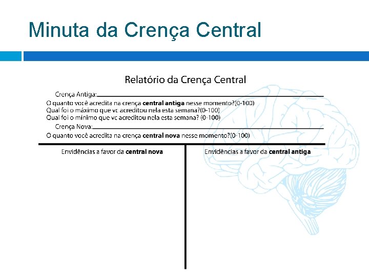 Minuta da Crença Central 