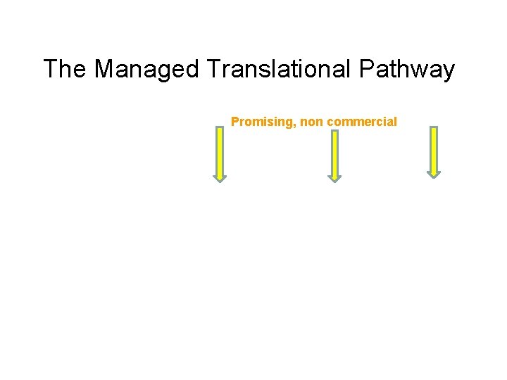 The Managed Translational Pathway Promising, non commercial 