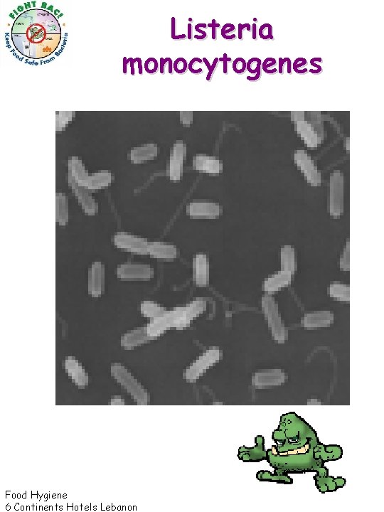 Listeria monocytogenes Food Hygiene 6 Continents Hotels Lebanon 