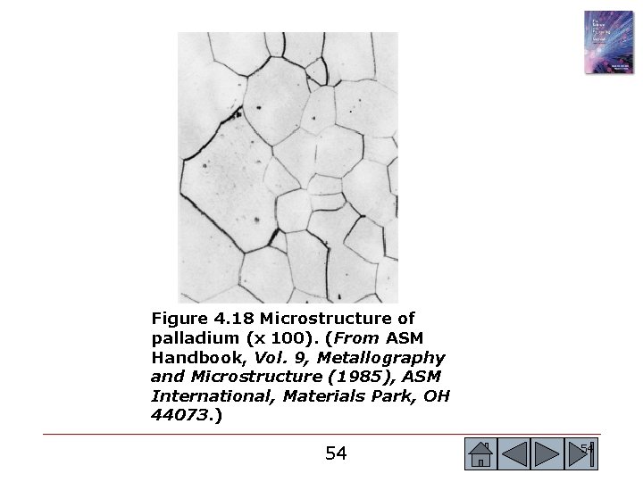 Figure 4. 18 Microstructure of palladium (x 100). (From ASM Handbook, Vol. 9, Metallography Figure 4. 18 Microstructure of palladium (x 100). (From ASM Handbook, Vol. 9, Metallography